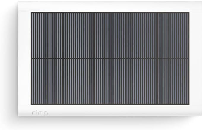 Small Solar Panel (USB-C), 1.9W for Ring Spotlight Cam Plus and Ring Spotlight Cam Pro, White