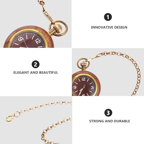 Reloj de bolsillo clásico de cuarzo para trajes de gala 3