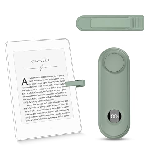 Image of Inncarvs Remote Page Turner for Kindle Reading Accessories, Clicke for iPad iPhone Android Tablets E-Book Reading Noels, Camera Remote Shutter Selfie Controller, Green