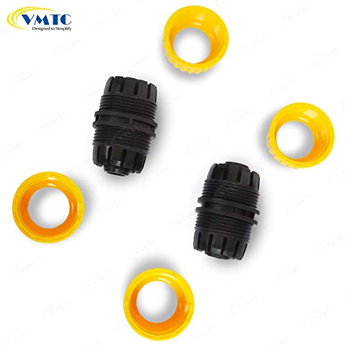 Image of VMTC Garden Pipe Connectors Set (3 /4 inch): 2-Piece Kit for Secure, Leak-Free & Effortless Connection