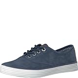  s.Oliver Damenschuhe 5-5-23601-28 Modischer Damen Freizeitschuh, Sneaker, Bootsschuh, Sommerschuh mit Schnürung blau (Denim), EU 36