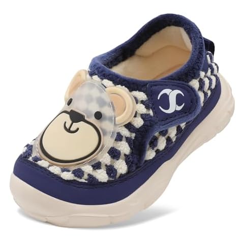 JIASUQI Soft Toddler Slippers for Winter Cover