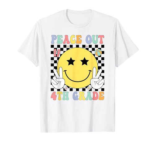 Peace Out 4th Grade Graduation Last Day School Fourth Grade T-Shirt