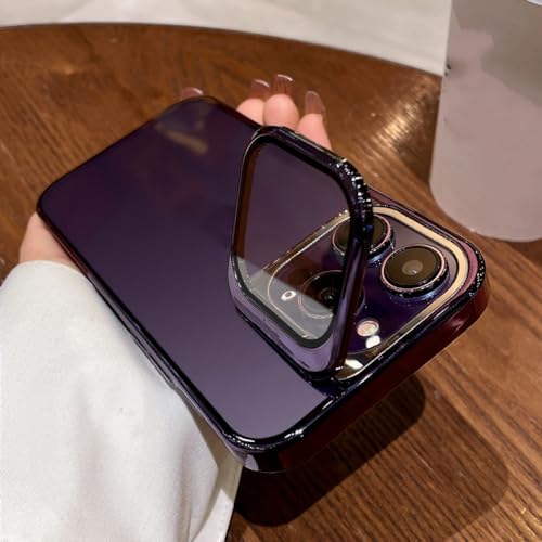 Coque violette de luxe pour iPhone 14 Pro la protection d'objectif qui sublime