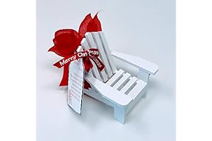 Christmas in Heaven Tribute Remembrance Angel Wings Empty Chair Tree Ornament