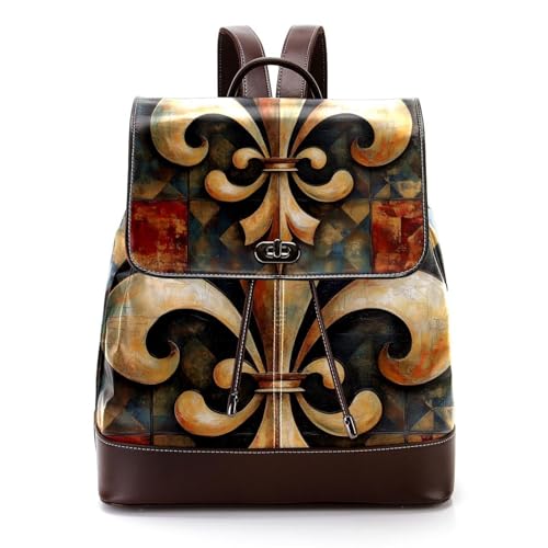 Sac à dos tendance à pois et fleur de lis pour vos sorties citadines