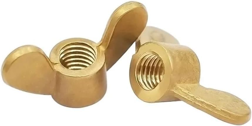 Wing nut, Hand Twist nut, Brass Wing Nuts Copper Hand Tighten Nut(M10)