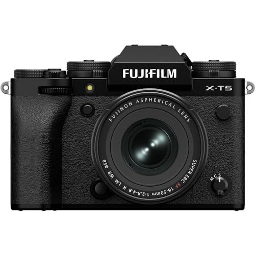 Image of Fujifilm X-T5 Mirrorless Camera with 16-50mm Lens (Black) Bundle with Extra Battery, Charger & More Accessories | Fuji xt5