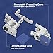 WORKPRO 2-Pack 3/4'' Pipe Clamps, Wood Gluing Pipe Clamp Set with H-shaped Feet, Lightweight Cast Aluminum Quick Release Wood Clamps for Woodworking, Carpentry, Home Improvement, and DIY Projects