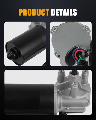 Image of ROADFAR Front Windshield Wiper Motor Replacement for Bluebird WWJ Series (School Bus) 4304440 Wiper Motor 4 Pins