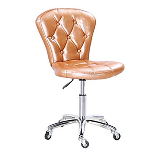 Bar Chair on Casters, Bar Stool Swivel Front Desk Cashier High Stool Backrest Chair Bar Stool Home Modern Lift Chair GAOXU