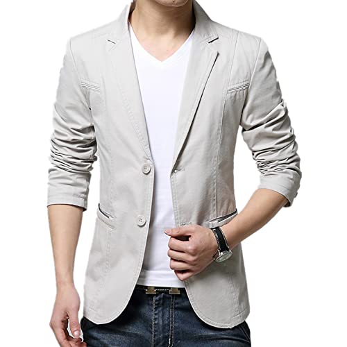 ANNA GARDEN Blazer masculino fashion slim fit terno casual negócios top stretch cor sólida blazer ún