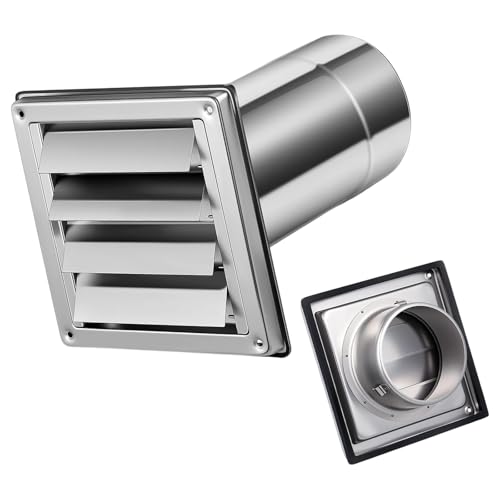Grille d'aération de rechange murale inox ventilation maison - 2