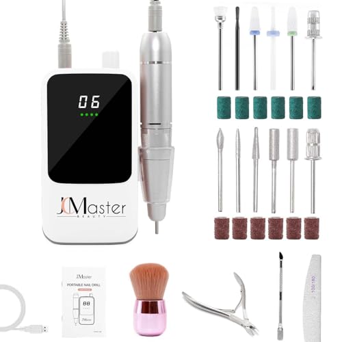 Lime à ongles électrique JCMASTER 35000 tr/min portable pour retirer le gel et vernis