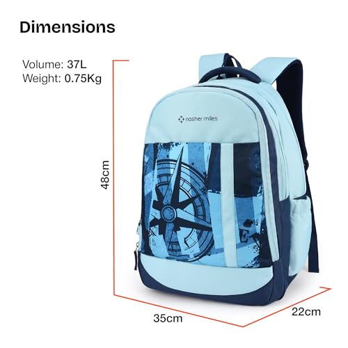 Image of Nasher Miles Polyester Laptop Backpack | Ideal for College, School, Office & Travel | Men, Women, Boys, Girls
