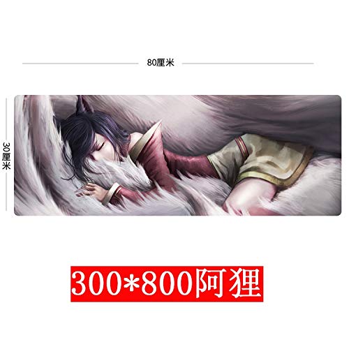 Preisvergleich Produktbild E-Sport-Mauspad süßes übergroßes Spiel, 3080 A Waschbär, 300x700x3mm