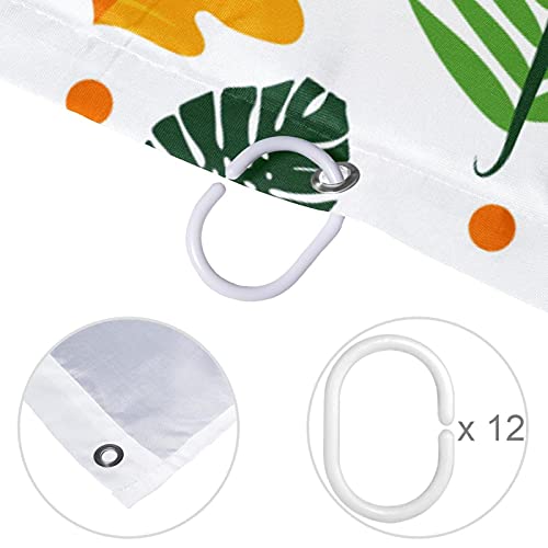 Rideau de douche feuilles vertes pour une salle de bain esprit nature - 5