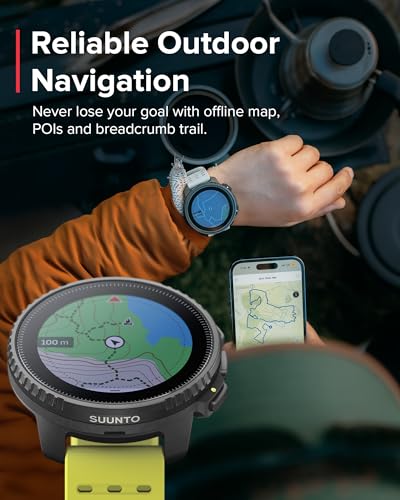 SUUNTO Vertikal: Abenteuer-GPS-Uhr, gro&szlig;es Display, Offline-Karten, Solarladung
