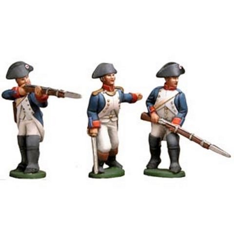 Infanterie française Prince August 549 soldat fantassin officier 25mm