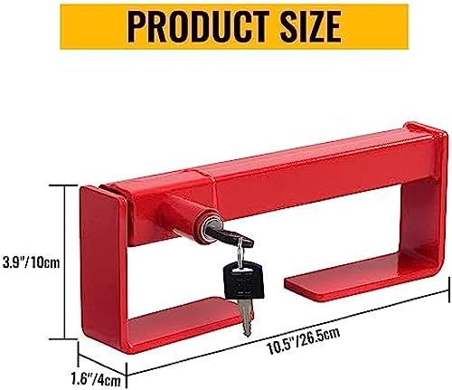 Image of Shipping Container Lock,Adjustable Steel Heavy Duty Cargo Door Lock,Security Door Lock for Semi Trailer Trucks,Containers Warehouse Door Lock with 2 Keys, 9.84 inch - 17.32 inch Locking Distance,Small