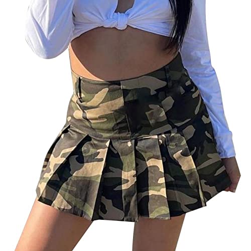 Jupe plissée camouflage taille 40 avec coupe courte style tennis active