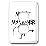 3dRose Carrie Merchant 3drose quote - Image of Misfit Manager - 2 plug outlet cover (lsp_307894_6)