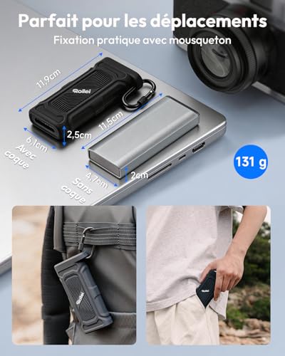 Lecteur carte SD USB C Rollei pour vider vos cartes sur iPhone et Android - 7