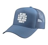 Stuffed Up Nose But I'm Being So Brave About It Stuffy Nose Trucker Hat with Adjustable Mesh Back, Light Blue