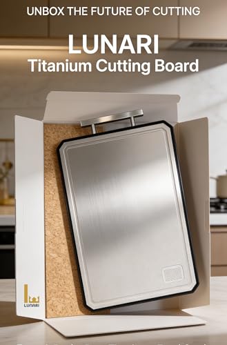 Tabla de cortar rectangular de titanio con mango miniatura 3