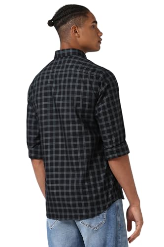 Image of Peter England Men's Premium Casual Checkered Shirt