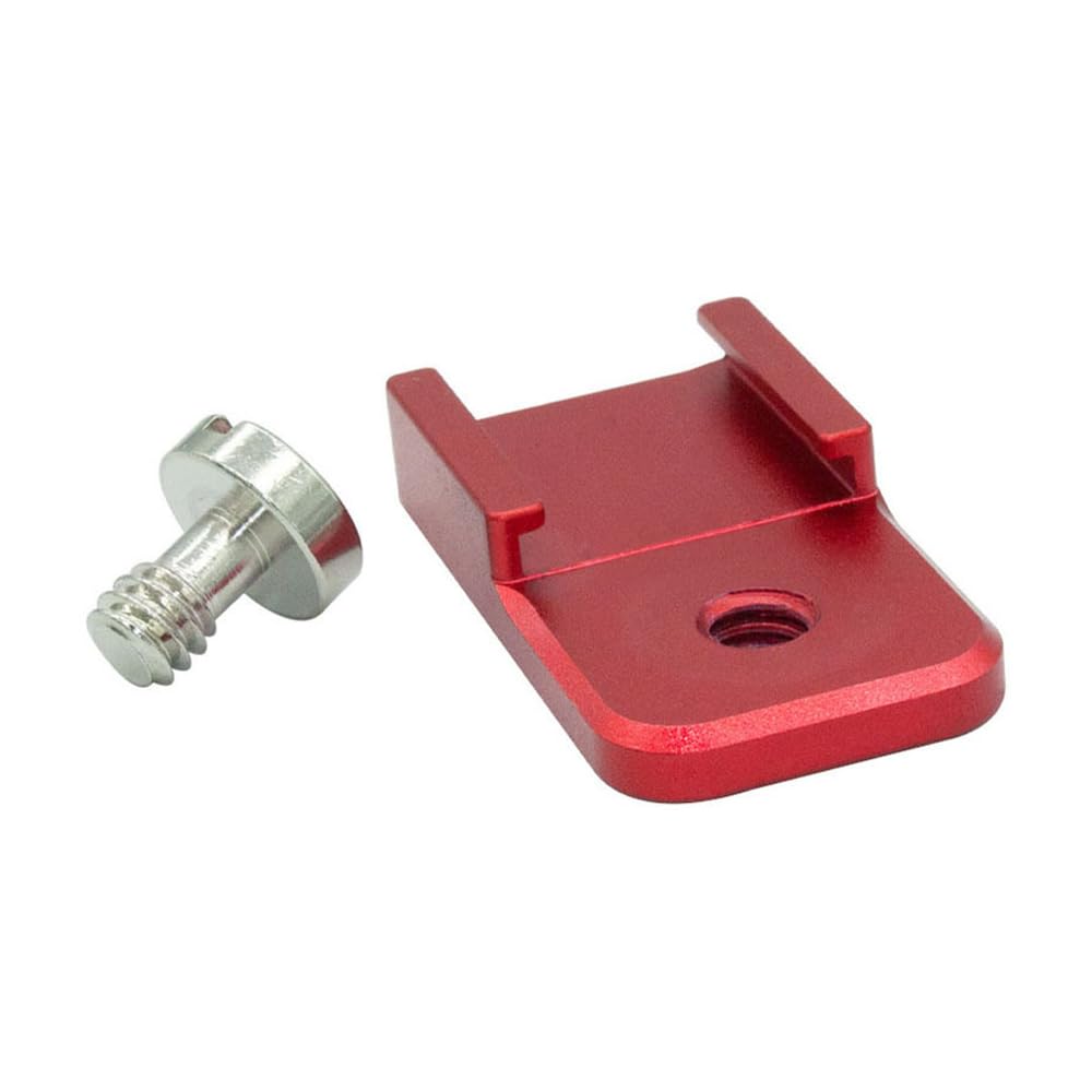 Camera Cold Shoe Mount Hot Shoe Mount Adapter z gwintem 1/4 cala Metalowy uchwyt przedłużający Cold Shoe Mount Adapter do lamp wypełniających Uchwyt lampy błyskowej 2 szt.