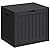 Greesum 40 Gallon Resin Deck Box, Outdoor Storage for Patio Furniture, Garden Tools, Pool Supplies, Weatherproof and UV Resistant, Lockable, Black