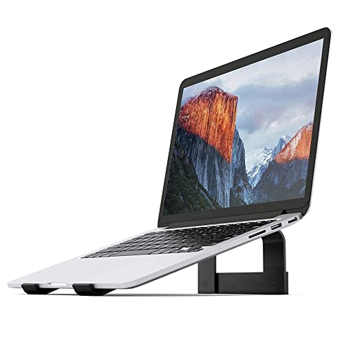 elove Laptop Stand for Desk/Laptop Holder Riser Iron Ventilated Overheat Protection Portable Desktop Holder/Laptop Holder for Desk Compatible with 11 to 17 inch Laptops – Matt Black elove Laptop Stand for Desk/Laptop Holder Riser Iron Ventilated Overheat Protection Portable Desktop Holder/Laptop Holder for Desk Compatible with 11 to 17 inch Laptops – Matt Black