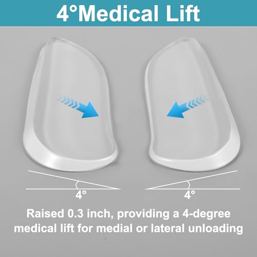 5 pares de plantillas de silicona para talón medial y lateral miniatura 3