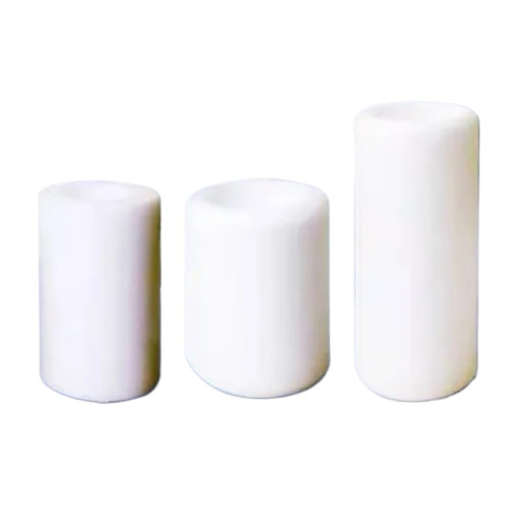 Barre di ceramica, Tubi corti in ceramica di allumina a foro singolo da 10 pezzi, tubi in ceramica di allumina resistenti all'abrasione for uso industriale(3.5x6.5x10mm)