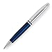 Personalized & Engraved Cross Calais Blue/Chrome Ballpoint Pen Gift Box - Fast Engraved by Goldspot