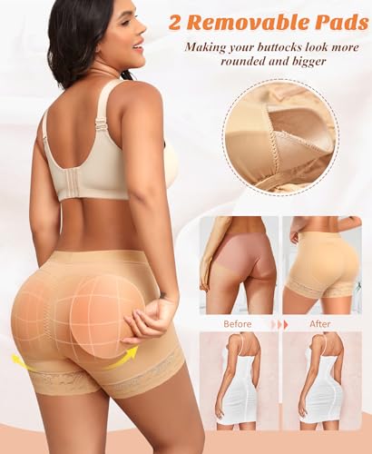 Image of DERCA Butt Enhancer Hip Pads Lace Padded Boyshorts