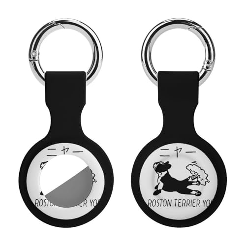 AirTag �P�[�X �G�A�^�O�L�[�z���_�[ Boston Terrier �{�X�g���e���A �G�A�^�O�J�o�[ ���^ �y�� �ϏՌ� �����h�~ �ϋv�� �g�ѕ֗� �����h�~ �q����p�̃��P�[�^�[ GPS�y�b�g�g���b�J�[