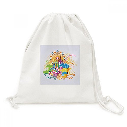 Sac à dos voyage toile cordon serrage léger Grande Roue