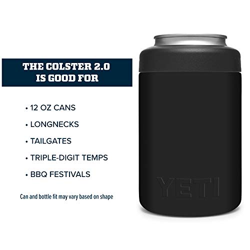 image for YETI Black Rambler Colster Can Insulator, 1 EA, 1 Count (Pack of 1)