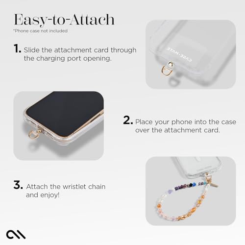 Case-Mate CM052108 Phone Charm With Beaded Crystals | Detachable Anti Theft Phone Strap | Hands-Free Iphone Wrist Strap thumb #2