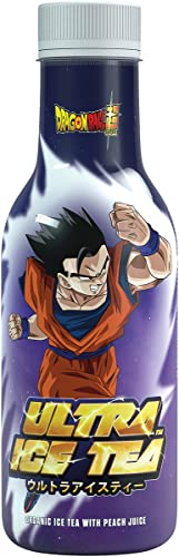 ULTRA ICE TEA Bio Eistee – Veganes Schwarzteegetränk mit dem Dragon Ball Charakter Gohan – Erfrischender Pfirsich-Geschmack – 1 x...