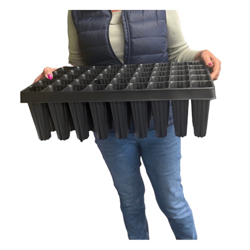 Gardening Naturally 45 Cell Root Trainer Deep Seed Tray for Vegetable Tree and Shrub Seedling Propagation Tap Root Growing Tray L53 x W30 x H15.7 cm