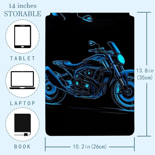 Pochette PC portable 13,8 pouces bleu pour le travail nomade et réunions