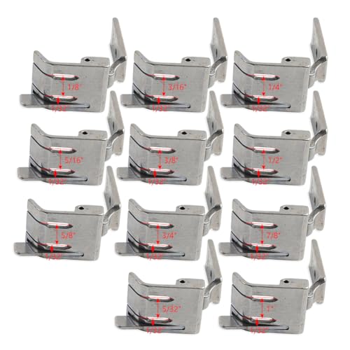 Prensatelas doble aguja 1/4" para máquina de coser miniatura 2