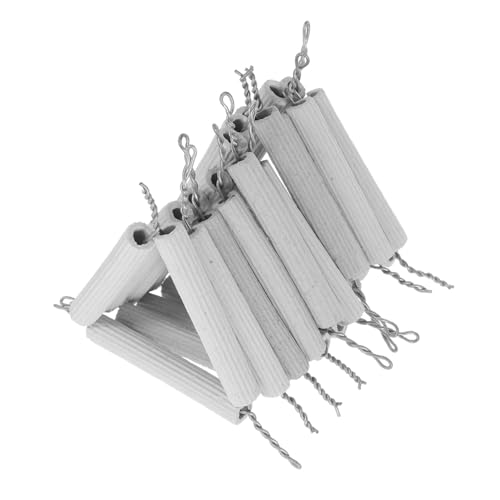 MUCKLILY 10pcs Ceramic Crucible Triangle Crucible Holder Science Equipment Supplies Experimental Apparatus Chemistry Heating Rack Crucible Support Holder Crucible Rack Stainless Steel White