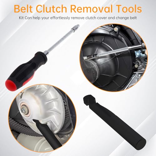 Image of Windance Belt Changing Removal Tools Kit Fit for Polaris RZR 1000 XP XP4 900 S,5mm-13mm Reversible Sockets Flexible Clutch Cover SeparateTool Stainless Steel Belt Replacement Tool (Black) | Belt tool clutch spreader. Flexible shaft reversible socket.CNC machined.5-13mm socket. Fit for RZR-S /RZR-4 570-1000 models