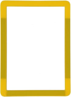 krog. Soporte para información A4/Horizontal De magnético, 10 unidades, color amarillo