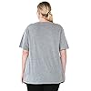 Disney-Womens-Plus-Size-T-Shirt-Mickey-Minnie-Mouse-Donald-Daisy-Goofy-Pluto Disney Womens Plus Size T-Shirt Mickey Minnie Mouse Donald Daisy Pluto (Grey, 4X)