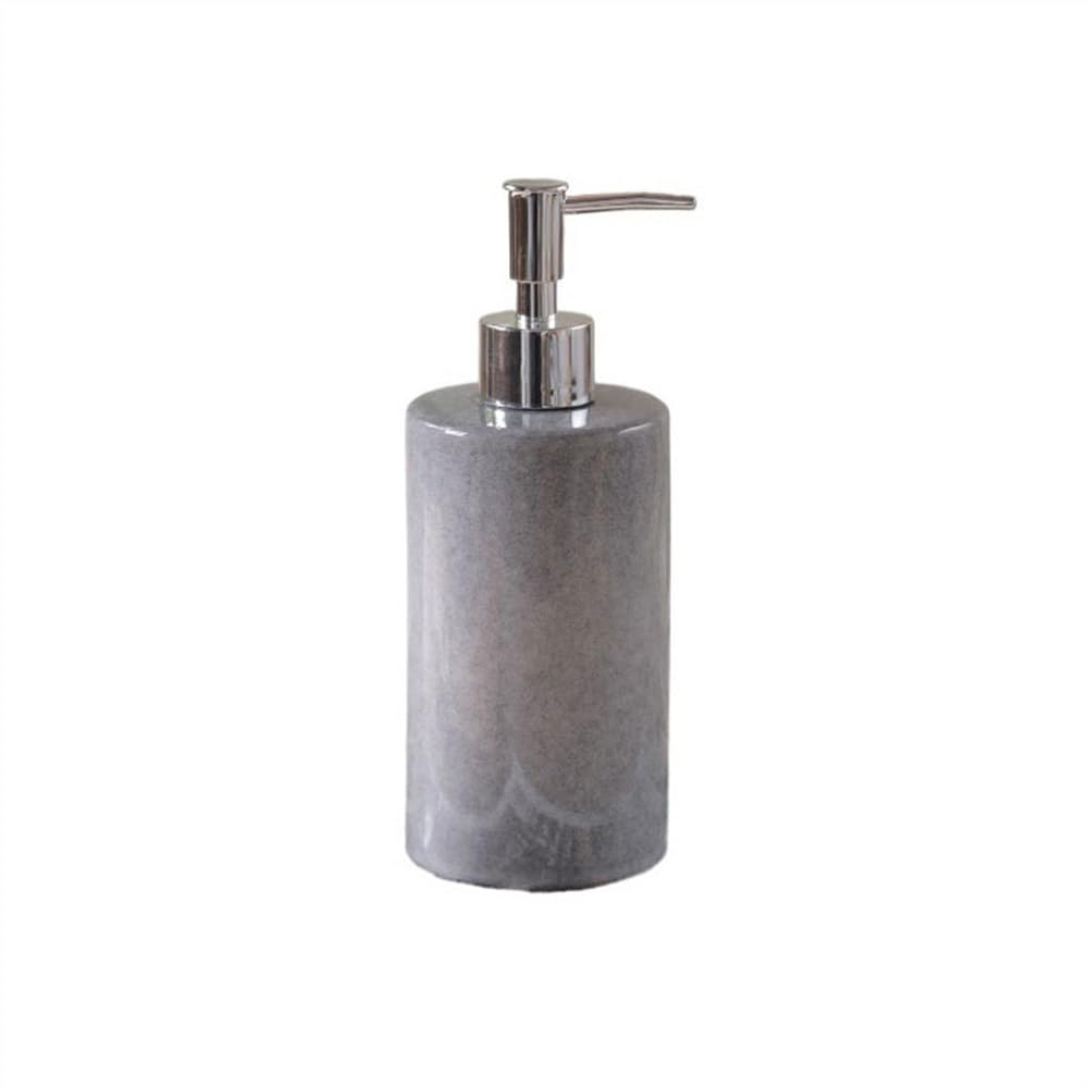 Cyairong-22 One Color Soap Dispenser 450Ml Ceramic Gray Soap Dispenser Hotel Body Wash Shampoo Facial Cleanser Dispensing Press Lotion Bottle